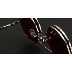 Steampunk Vintage Okrągłe Podwójne Soczewki Okulary Przeciwsłoneczne UnisexOkulary Przeciwsłoneczne