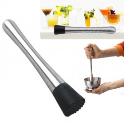 Cocktail fruit muddler - stainless steel bar mixer - crusherBar supply