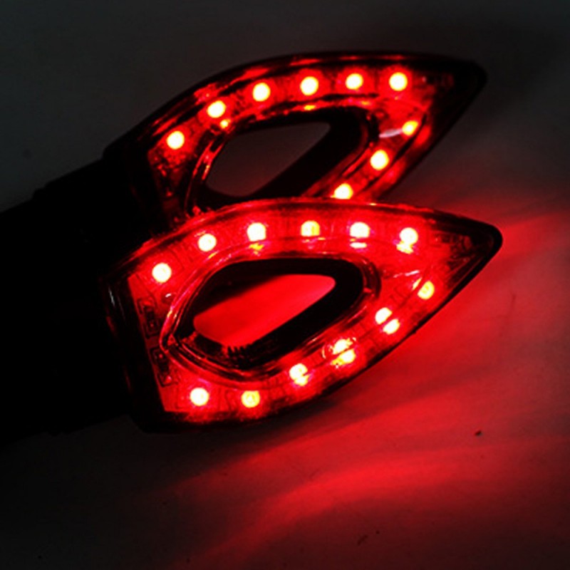 Wodoodporne Uniwersalne 12 LED Motocyklowe Kierunkowskazy 2sztMotocykl