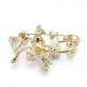 Parrot - flower & pearl crystal broochBrooches