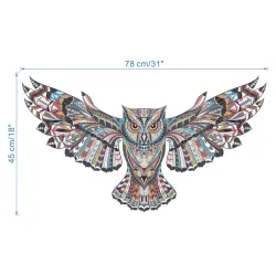 Colorful owl - removable - vinyl wall stickerWall stickers