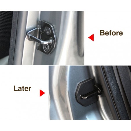 Pokrywa ochronna zamka drzwi samochodu antykorozyjna dla Ford Focus 2 2005-2013 4 sztCzęści do stylizacji