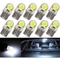 T10 W5W LED COB samochodowe światło lampa żarówka 10 pcsT10