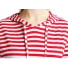 Striped hooded dress with pocketsDresses