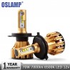 Oslamp H4 H7 H11 9005 9006 SMD LED arwki Reflektorw Chipy LM 70 W 6500 K Led Auto Samochd ReflekH4