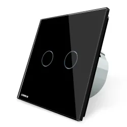 220 - 250V naścienny szklany panel dotykowy przełącznikŚwiatła