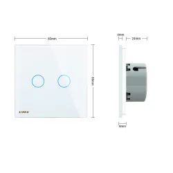 220 - 250V wall crystal glass touch switch panelLights & lighting