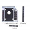 Uniwersalne aluminiowe SATA HDD Caddy 12.7mm obudowaDyski twarde
