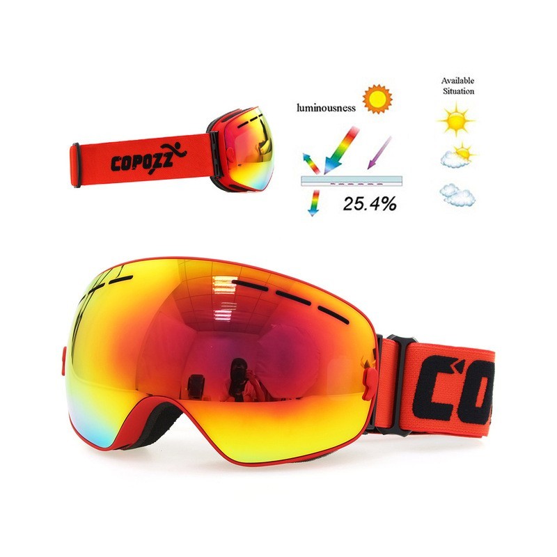 UV400 anti-fog double layer ski snowboard gogglesEyewear