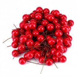 Christmas decoration artificial red holly berry 100 pcsChristmas