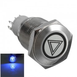 16mm LED illuminated self-locking waterproof push button switch stainless steelSwitches