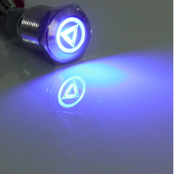 16mm LED illuminated self-locking waterproof push button switch stainless steelSwitches
