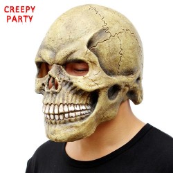Czaszka cała głowa maska na halloweenMaski
