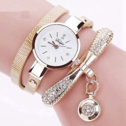 Vintage bracelet crystal quartz watch