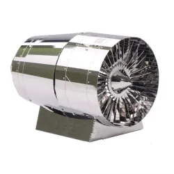 3D turbine engine metal puzzleMetal