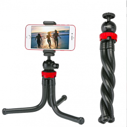 Przenośna elastyczna ośmiornica - mini statyw - uchwyt telefonu aparatu - selfie stickStatywy i stojaki