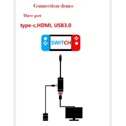 Nintendo Switch USB type C adapter charging dock USB 3.0 HD TV HDMI converter cable transferSwitch