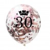 Urodzinowe & rocznicowe lateksowe balony 30cm 5sztParty
