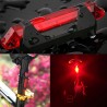 USB rechargeable bicycle safety warning rear lightLights