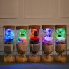 Bukiet róż nieskończoności w szklanym wazonie z oświetleniem LEDŚwięta Bożego Narodzenia