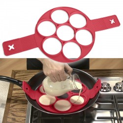 Silicone non stick mould shaper for frying eggs & pancakesEgg shapers