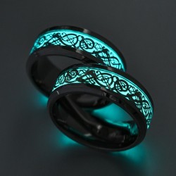 Glowing in the dark fluorescent ring - unisexRings