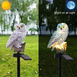 Kształt sowy - zasilana energią słoneczną - zewnętrzna - lampa ogrodowaOświetlenia słonecznego