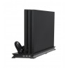 Playstation 4 Pro - podstawa radiatora - pionowy stojak - wentylator chłodzący - stacja ładująca - USB HubŁadowarki / Doki