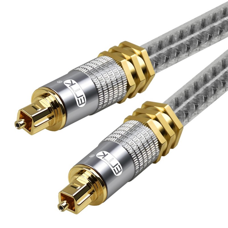 Toslink EMK - premium - digital optical audio cable - OD8.0mm Spdif gold connector - 1m - 2m - 3m - 5mCables