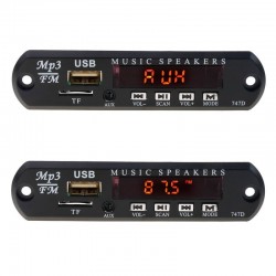 Wireless FM receiver - 5V 12V car MP3 player - audio module radio - Wma TF USB 3.5mm AUX speakers