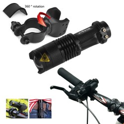 7W 2000L - tryb 3 - Q5 LED - lampa rowerowa - wodoodpornaŚwiatła