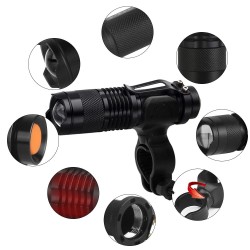 7W 2000L - tryb 3 - Q5 LED - lampa rowerowa - wodoodpornaŚwiatła
