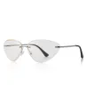 Cat eye - okulary przeciwsłoneczne bez oprawek - UV400Okulary Przeciwsłoneczne
