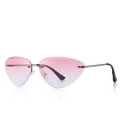 Cat eye - okulary przeciwsłoneczne bez oprawek - UV400Okulary Przeciwsłoneczne