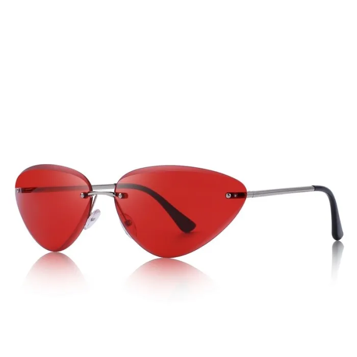 Cat eye - okulary przeciwsłoneczne bez oprawek - UV400Okulary Przeciwsłoneczne