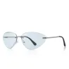 Cat eye - okulary przeciwsłoneczne bez oprawek - UV400Okulary Przeciwsłoneczne