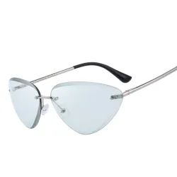Cat eye - okulary przeciwsłoneczne bez oprawek - UV400Okulary Przeciwsłoneczne