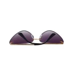 Cat eye - okulary przeciwsłoneczne bez oprawek - UV400Okulary Przeciwsłoneczne