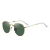 Retro - składane - owalne okulary przeciwsłoneczne - unisexOkulary Przeciwsłoneczne