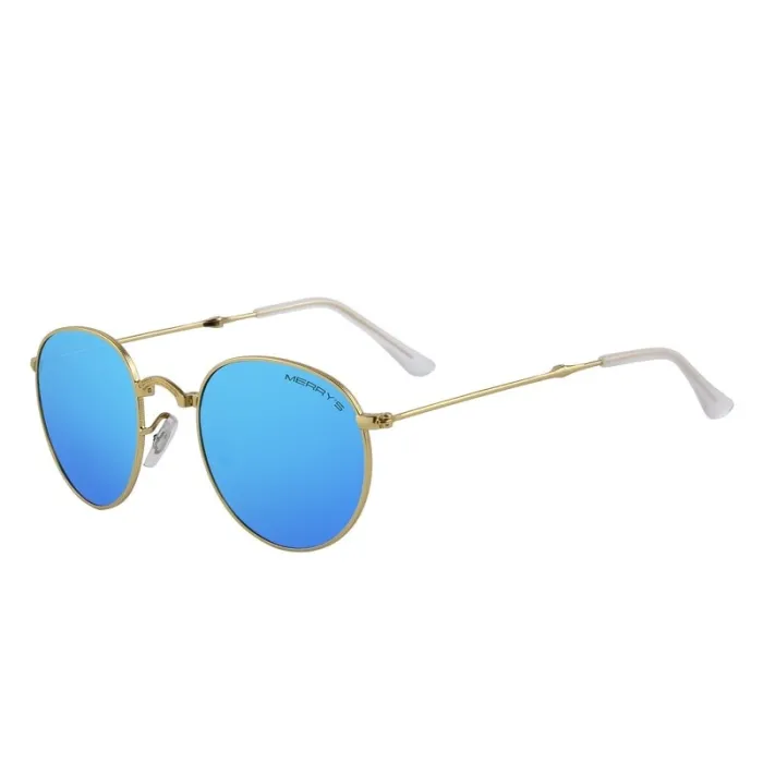 Retro - składane - owalne okulary przeciwsłoneczne - unisexOkulary Przeciwsłoneczne