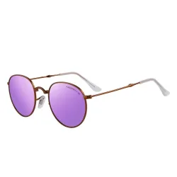 Retro - składane - owalne okulary przeciwsłoneczne - unisexOkulary Przeciwsłoneczne