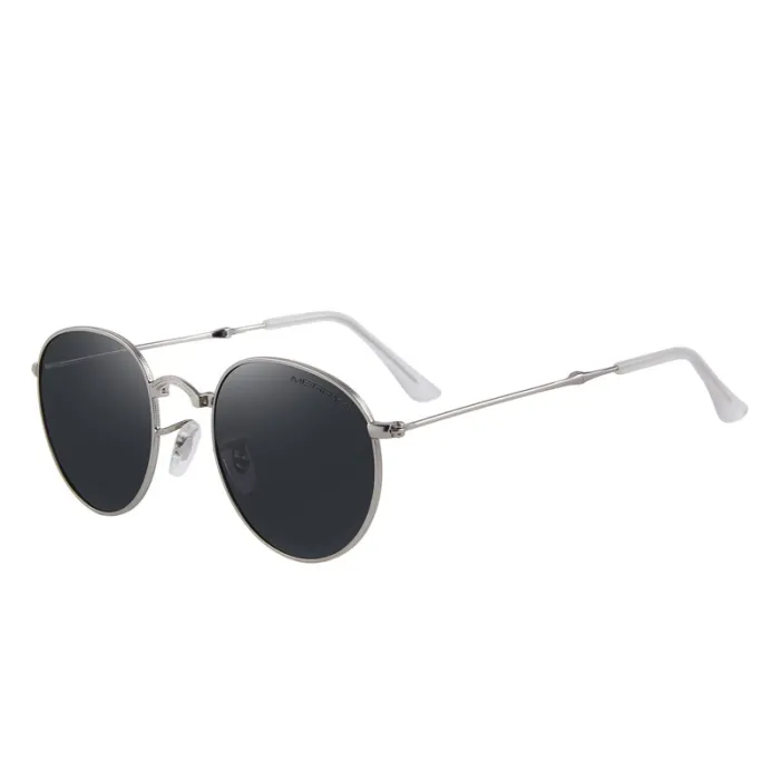 Retro - składane - owalne okulary przeciwsłoneczne - unisexOkulary Przeciwsłoneczne