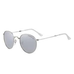Retro - składane - owalne okulary przeciwsłoneczne - unisexOkulary Przeciwsłoneczne