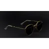 Retro - składane - owalne okulary przeciwsłoneczne - unisexOkulary Przeciwsłoneczne