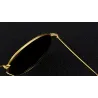 Retro - składane - owalne okulary przeciwsłoneczne - unisexOkulary Przeciwsłoneczne