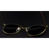 Retro - składane - owalne okulary przeciwsłoneczne - unisexOkulary Przeciwsłoneczne