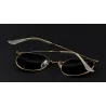 Retro - składane - owalne okulary przeciwsłoneczne - unisexOkulary Przeciwsłoneczne