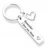 Remember I Love You Mom & Dad - keychainKeyrings
