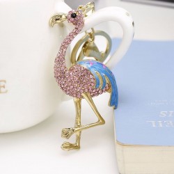 Crystal Flamingo - KeychainKeyrings