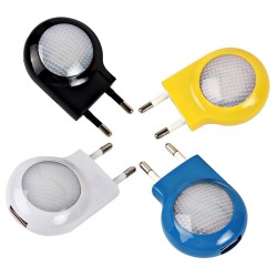 Led - mini wall light with USB charger - EU plugWall lights